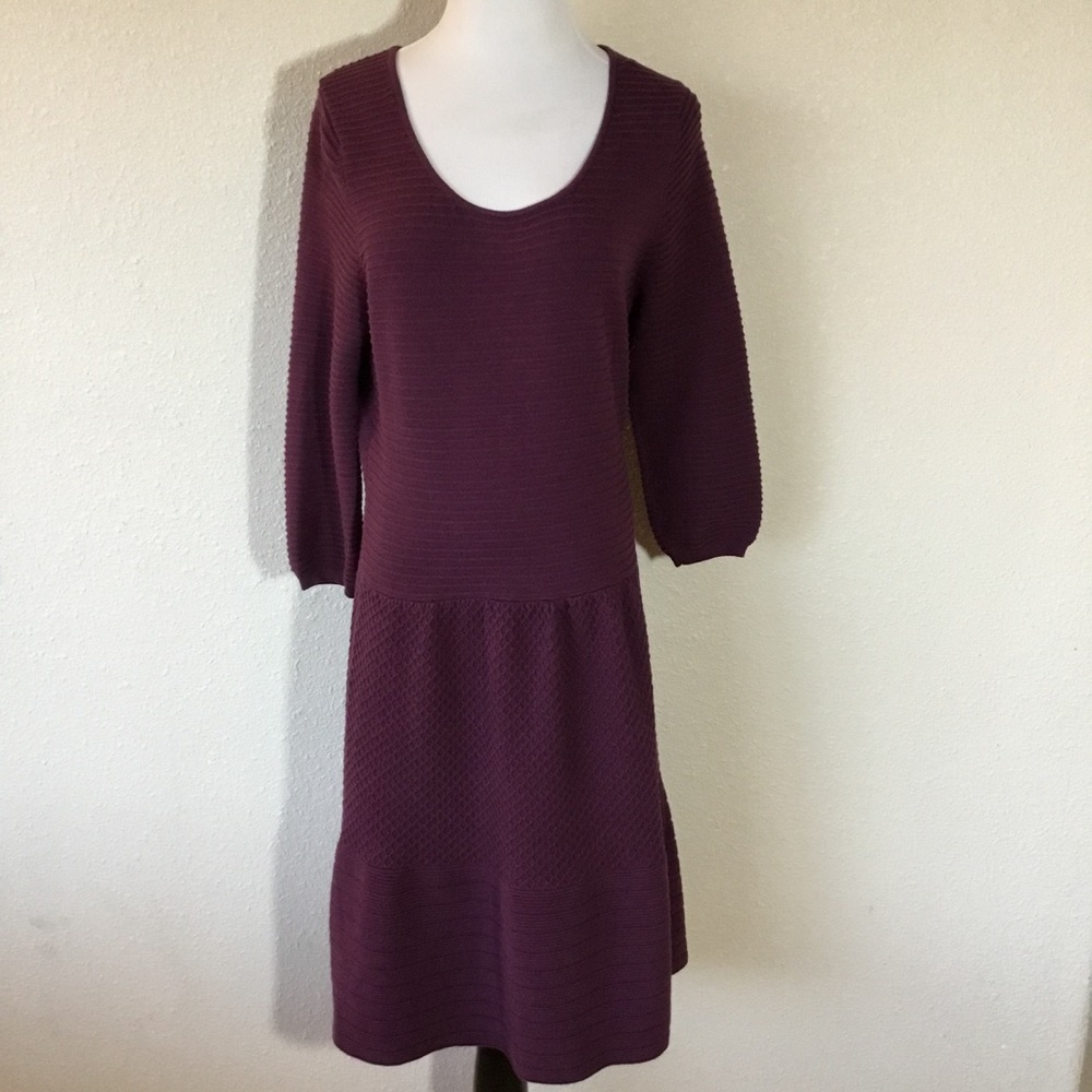 Boden Knit Dress Sz UK 16R US 12R Purple